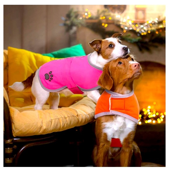 Queenmore Cold Weather Dog Coats Loft Reversible Winter Fleece Dog Vest NWOT - Picture 1 of 15